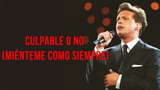 Luis Miguel  Culpable o No Miénteme Como Siempre Letra [upl. by Mallory276]