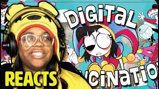 The Amazing Digital Circus Song Digital Hallucination ft Lizzie Freeman OR3O AyChristene Reacts [upl. by Hbaruas]