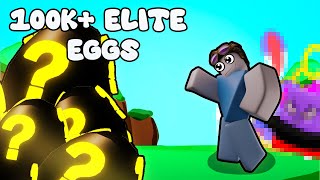 OPENED 100k Elite Eggs 8 Secret Pets Hatched Roblox Pet Catchers [upl. by Ursel]