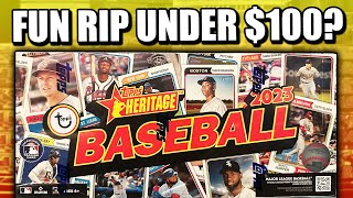 WHAT TO EXPECT FROM HERITAGE  2023 Topps Heritage Hobby Box Review [upl. by Langan]