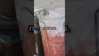 Healthy Alkaline Watermelon Sugar Smoothie 🍉🍌 🍓shorts [upl. by Ynottirb]