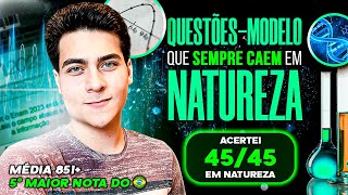 QUESTÕES que SEMPRE CAEM em NATUREZA do ENEM QuestõesModelos [upl. by Nabila947]