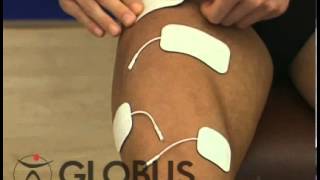 GLOBUS Italia  Electrostimulation of quadriceps 2 Channels 4 Electrodes [upl. by Sira464]