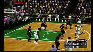 ESPN NBA 2K5 Boston Celtics vs Portland Blazers [upl. by Nalorac614]