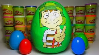 Huevos Sorpresa Gigante Del Chavo del 8 Giant Chavo Del Ocho Surprise Egg Plastilina [upl. by Dorsey]