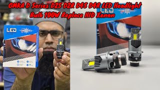 GMKA D Series D2S D2R D4S D4R LED Headlight Bulb 100W Replace HID Xenon White Conversion Kit [upl. by Thissa]