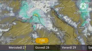 ⚠️🇮🇹METEO ITALIA ALLARME ROSSO SCURO  Forte uragano Domani Giovedì con forte pioggia e neve [upl. by Ydal716]