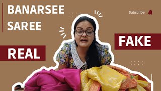 How to identify Banarasi saree real or fake  How to buy real banarasi saree in INDIA Banarasi diy [upl. by Furlong]