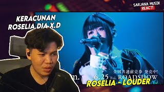 Roselia  LOUDER  SARJANA MUSIK REACTION [upl. by Sheedy]