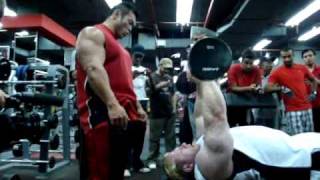 dennis wolf and hidetada yamagishi at oxygen gym kuwait [upl. by Yclehc600]