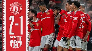 CRAZY COMEBACK WIN 🇧🇷❤️‍🔥  Man Utd 21 Barcelona  Highlights [upl. by Donal988]