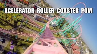 Xcelerator Roller Coaster POV Knotts Berry Farm California HD 2014 [upl. by Immas]