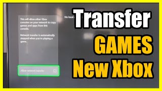 How to Transfer Games to a NEW Xbox Series X with Backup Options Settings Tutorial [upl. by Xerxes872]