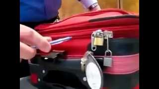 How to Open zippered luggage bag Easy Tick Open a Bag [upl. by Jesher]