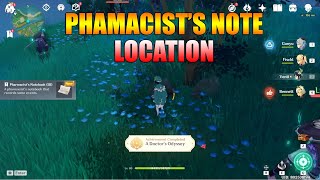 A Doctors Odyssey  All 3 Pharmacist note locations  Genshin Impact [upl. by Ozzie639]