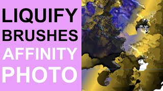 Affinity Photo  How To Use Liquify Persona Brushes Tutorial  Graphicxtras [upl. by Otrebireh]