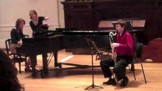 Mozart Bassoon Concerto Mvt I on Bass Clarinet [upl. by Ehc]