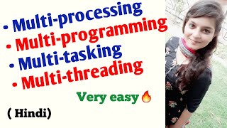 Defined Multiprocessing Multitasking Multiprogramming Multithreading [upl. by Toogood654]