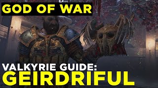 God of War Geirdriful the Valkyrie Boss Fight Guide [upl. by Tnecillim311]