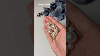 Diy pearl necklace 😱 dreamcraftswithhina shorts diy necklace craft handmade [upl. by Ahsoyem70]