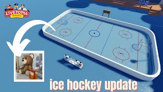 LIVETOPIA ICE HOCKEY UPDATE  NEW BEAR HOUSE SECRET  UPDATE 142 Livetopia Roleplay Roblox [upl. by Einotna]