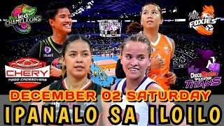 PVL GAME SCHEDULE FOR DECEMBER 02 2023 SATURDAY  PVL ALL FILIPINO CONFERENCE 2023 [upl. by Ahsote23]