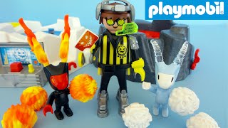 Playmobil Nederlands uitpakken Fire and Ice Action 6831 [upl. by Ahsiuqram]