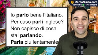 Curso de Italiano para Principiantes 15 PARLARE Verbos Italianos con Frases Útiles [upl. by Helena475]