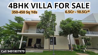 Villa for sale in Hyderabad  Contact Us 9491807979  Keerthi Riverside Villas for sale in Hyderabad [upl. by Kore]