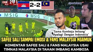 MALUNYA SAMPAI KE UBUN²  Komentar FANS MALAYSIA Usai Malaysia Di tahan Imbang Kamboja Piala aff [upl. by Monahon]