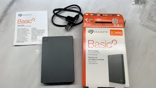 Seagate Basic STJL2000400 External Portable Drive 2TB 25quot USB 30 Portable External Hard Drive [upl. by Ahseital]