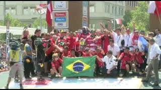 Team HRC  Dakar 2013 podium [upl. by Akirea]