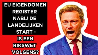 🔴EUactivaregister bijna van start  Is een vermogensbelasting de volgende stap [upl. by Sulrac238]