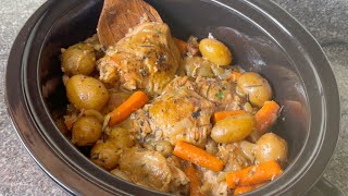 Never Any Leftovers Slow Cooker HONEY GARLIC CHICKEN and POTATOES [upl. by Ahsyle]