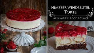 Einfache Himbeer Windbeutel Torte ohne Gelatine [upl. by Abigale]