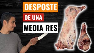 DESPOSTE de MEDIA RES Paso a paso  Carnicería [upl. by Deerc]