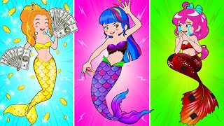 Rich amp Poor Mermaid🧜‍♀️ The Princess Show Off Yourself Rich💰 or Talented🧠  Poor Princess Life SM [upl. by Haimarej]