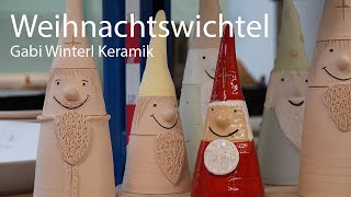 Töpfer einen Weihnachtswichtel  Gabi Winterl Keramik [upl. by Pippa]