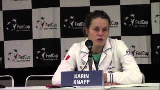 Fed Cup Cleveland Karin Knapp And Team Italy Sweep US [upl. by Honey624]