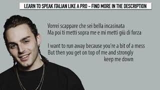 Ernia – Superclassico lyrics video with English and Italian subtitles [upl. by Anawit473]