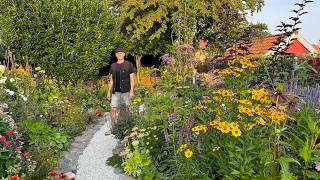 August Garden Tour  Late Summer Cottage Garden  Perennial Garden [upl. by Lawton]