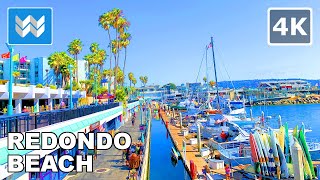 4k Redondo Beach Pier in South Bay Los Angeles California USA  Walking Tour amp Travel Guide [upl. by Richarda283]