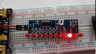 CD4017 and NE555 LED Chaser Circuit [upl. by Josey719]