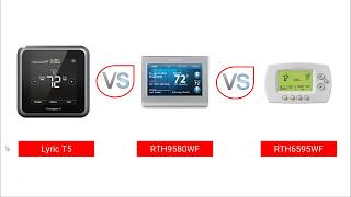 Honeywell WiFi Thermostat T5 vs RTH95 vs RTH65 [upl. by Ahsitram526]