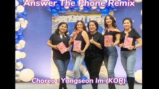 Answer The Phone Remix 전화받어  Line Dance by Amanda Suda amp Friends [upl. by Ertnod]