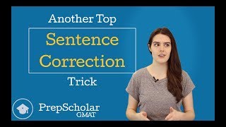 Another Top GMAT Sentence Correction Trick [upl. by Ahsrav]