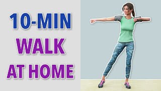 10Min Walk At Home  Quick Low Impact Exercise [upl. by Ahsienroc811]