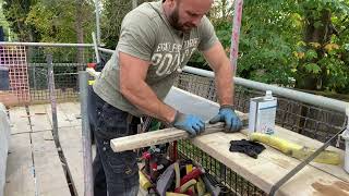 Installing Lead Capping To A Parapet Wall [upl. by Dalenna]