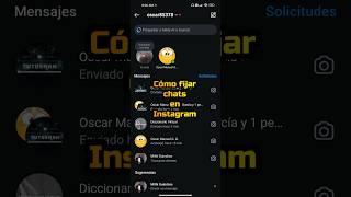 Cómo fijar chats en Instagram shorts instagram redessociales [upl. by Hgiel461]