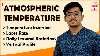 Atmospheric Temperature Temp Inversion Lapse Rate Variations In Atmospheric Temperature [upl. by Aicirtan]